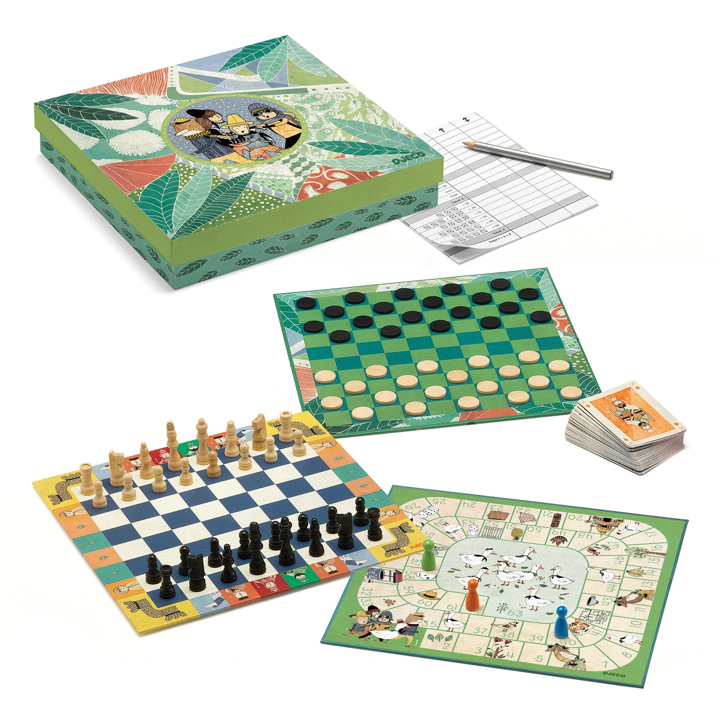 Djeco | classic box 6+ - 20 klassieke bordspellen - DJ05219