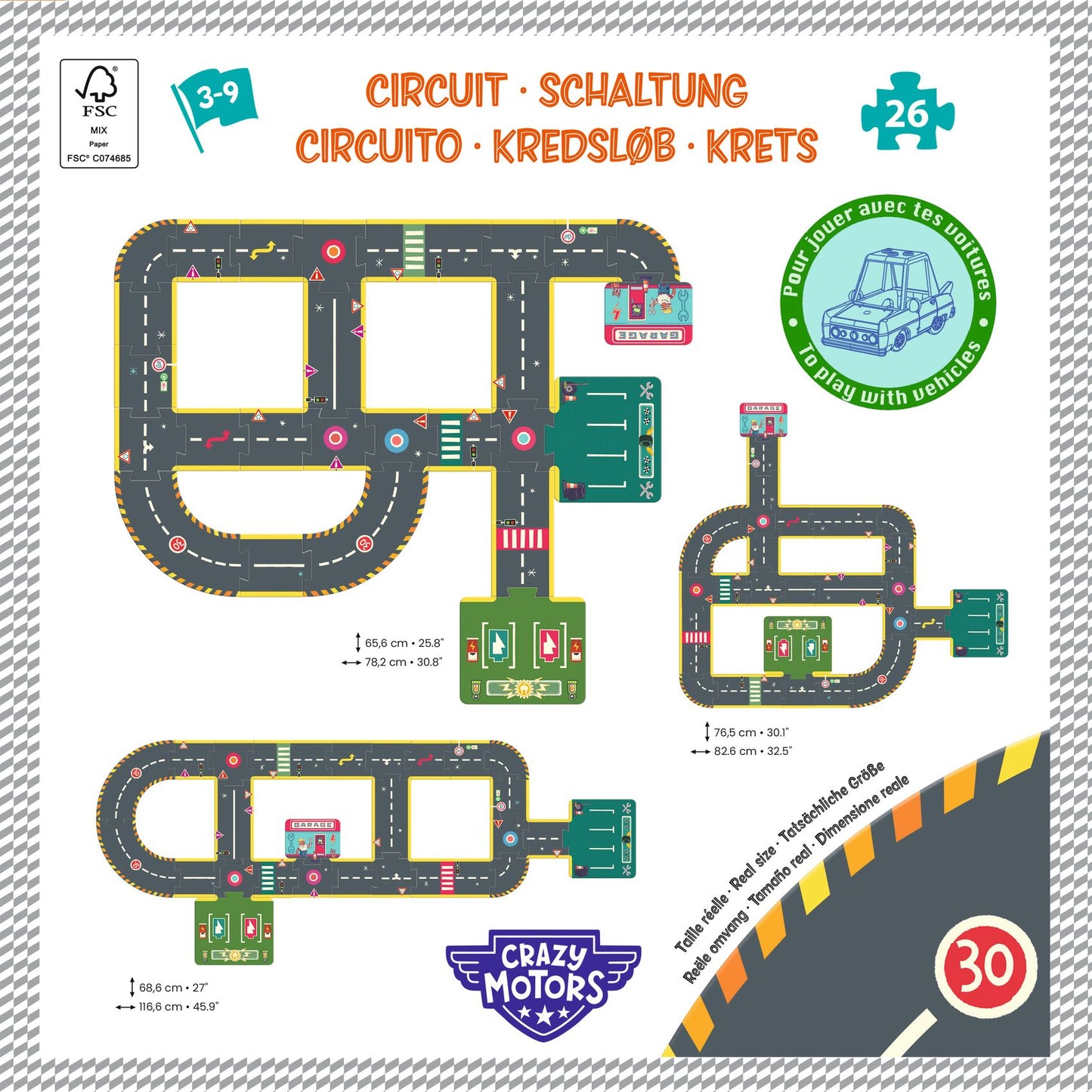 Djeco | Crazy Motors Circuit puzzel - DJ05498