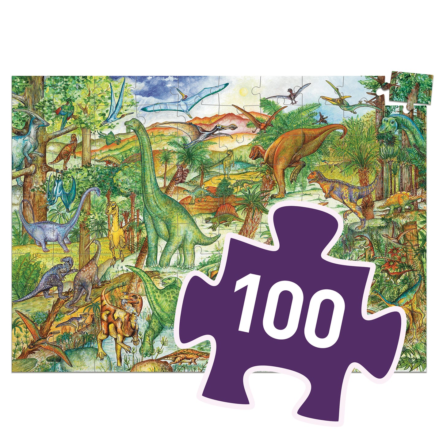 Djeco | puzzel dinosaurs + booklet
