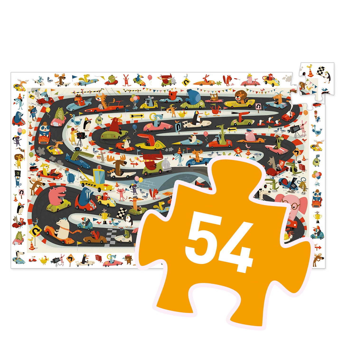Djeco | puzzel car rally