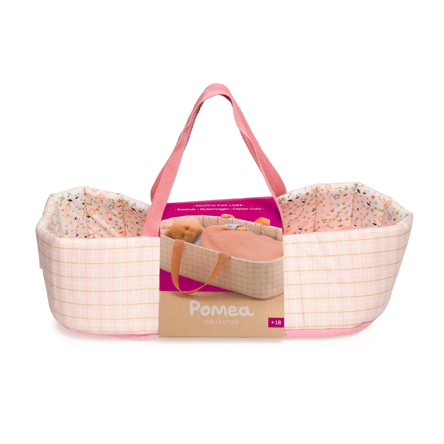 Djeco | pomea draagwiegje pink lines