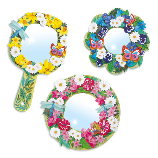 Djeco | Spiegel knutselset- pretty flowers - DJ07908