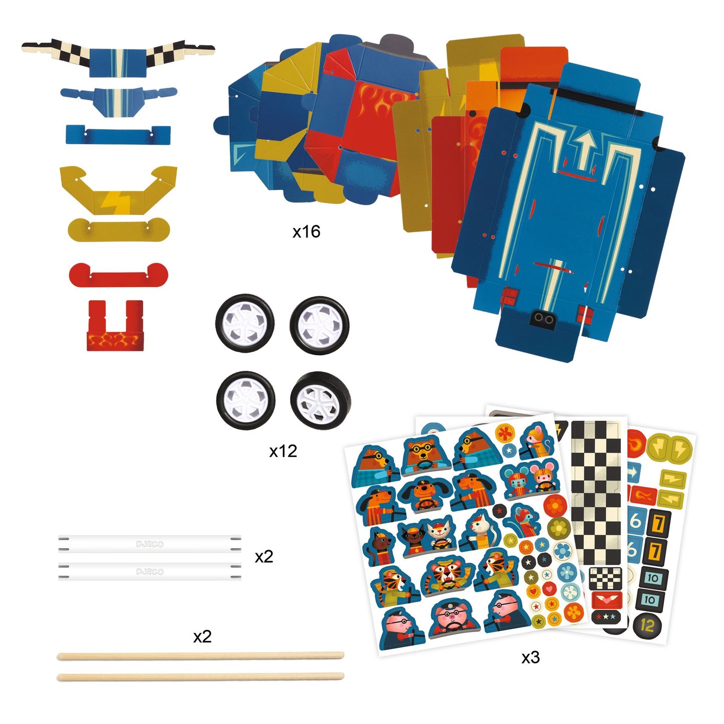 Djeco | Raceauto knutselset - grand prix - DJ07932