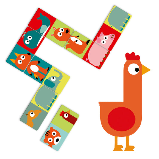 Djeco | domino puzzel animo