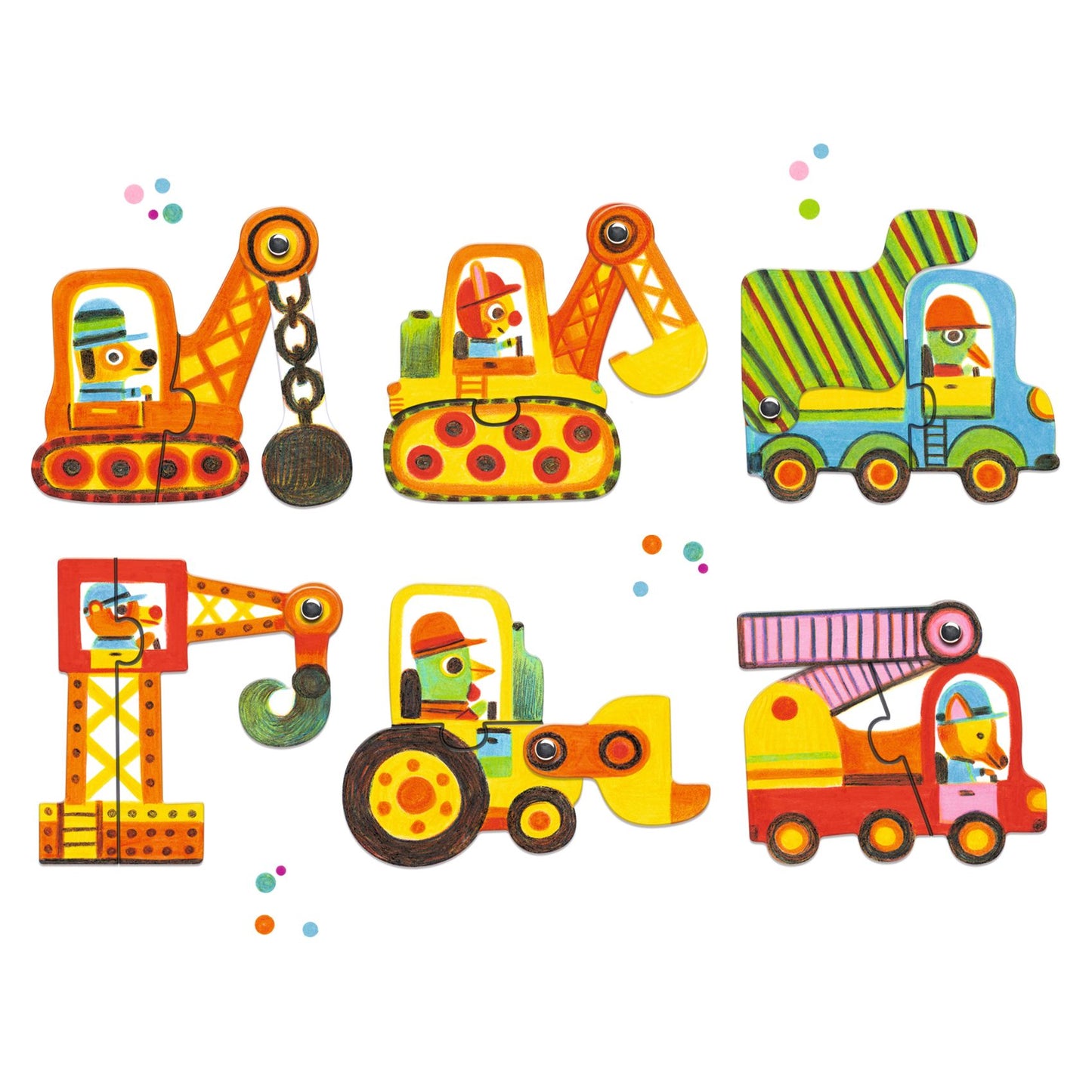 Djeco | duo puzzel articulo vehicles