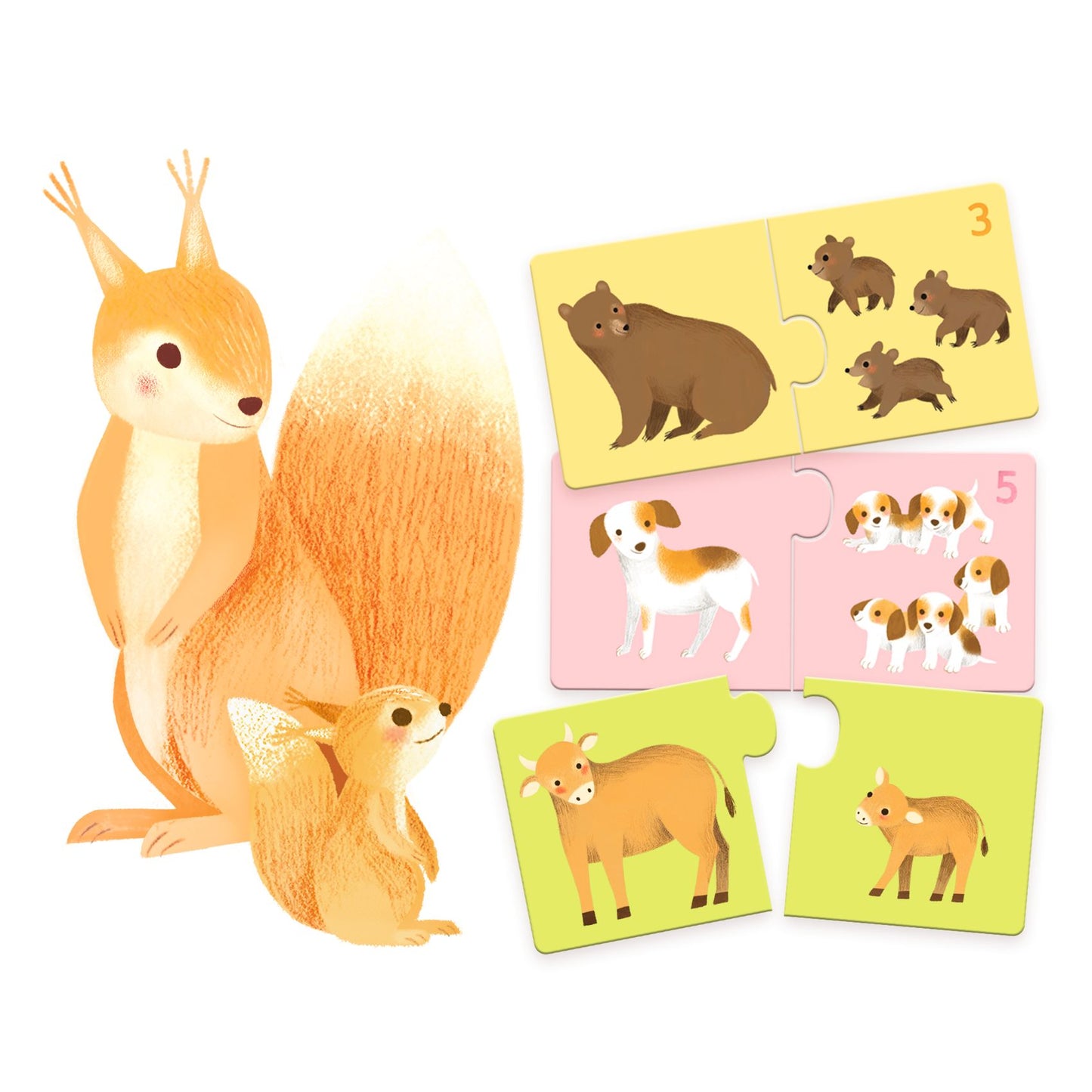 Djeco | duo puzzel baby dieren