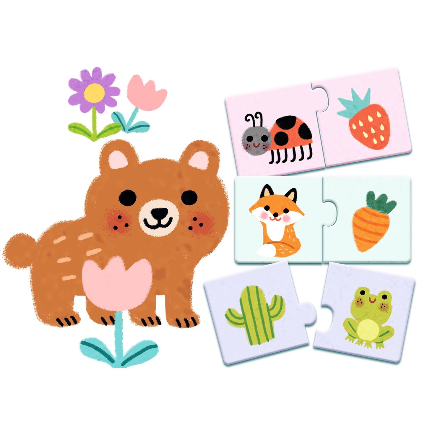 Djeco | duo puzzel kleuren