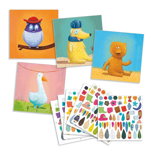 Djeco | Create animals | plakken | collages maken - DJ08932