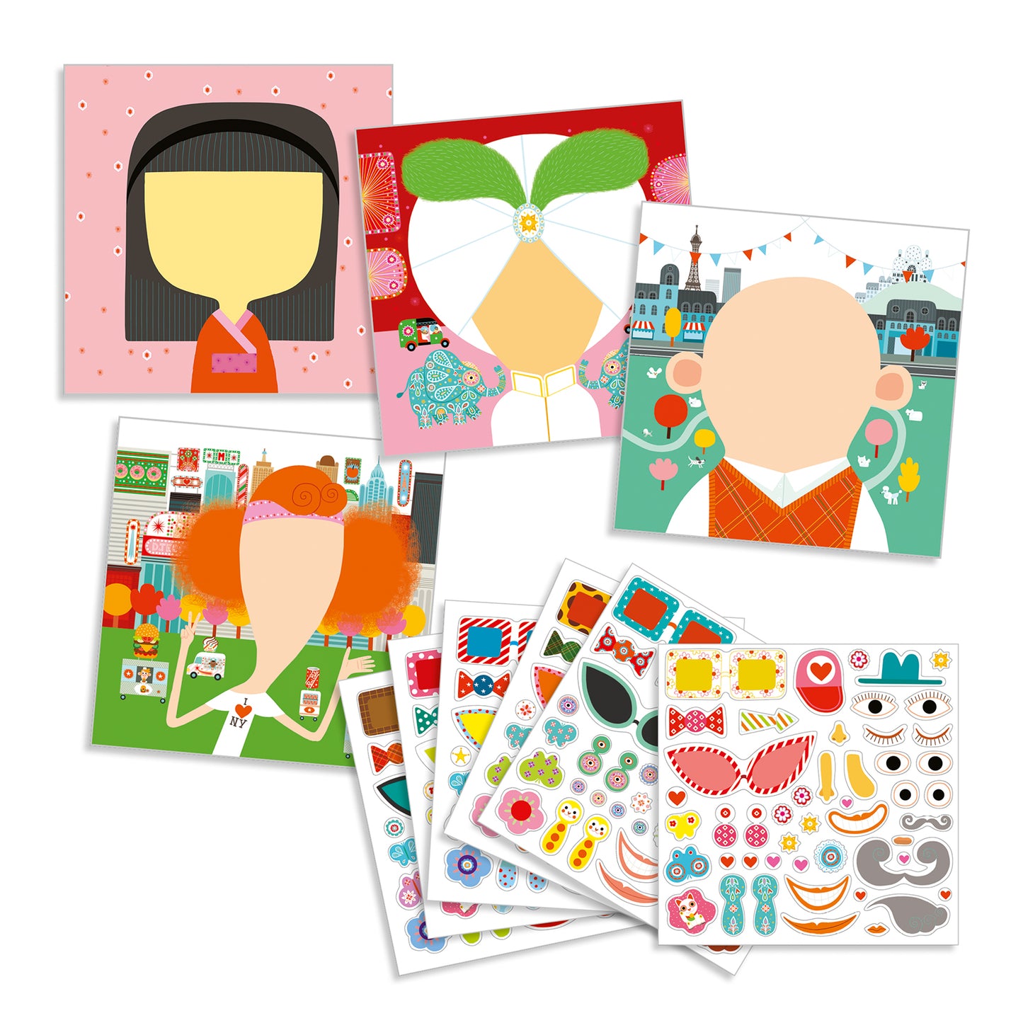 Djeco | all different | plakken | collages maken - DJ08934