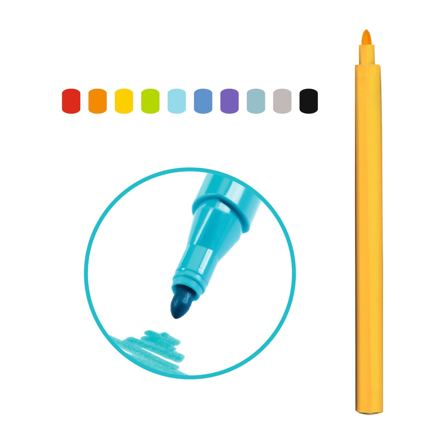 Djeco | Stiften 10 kleuren - regenboog - DJ09208