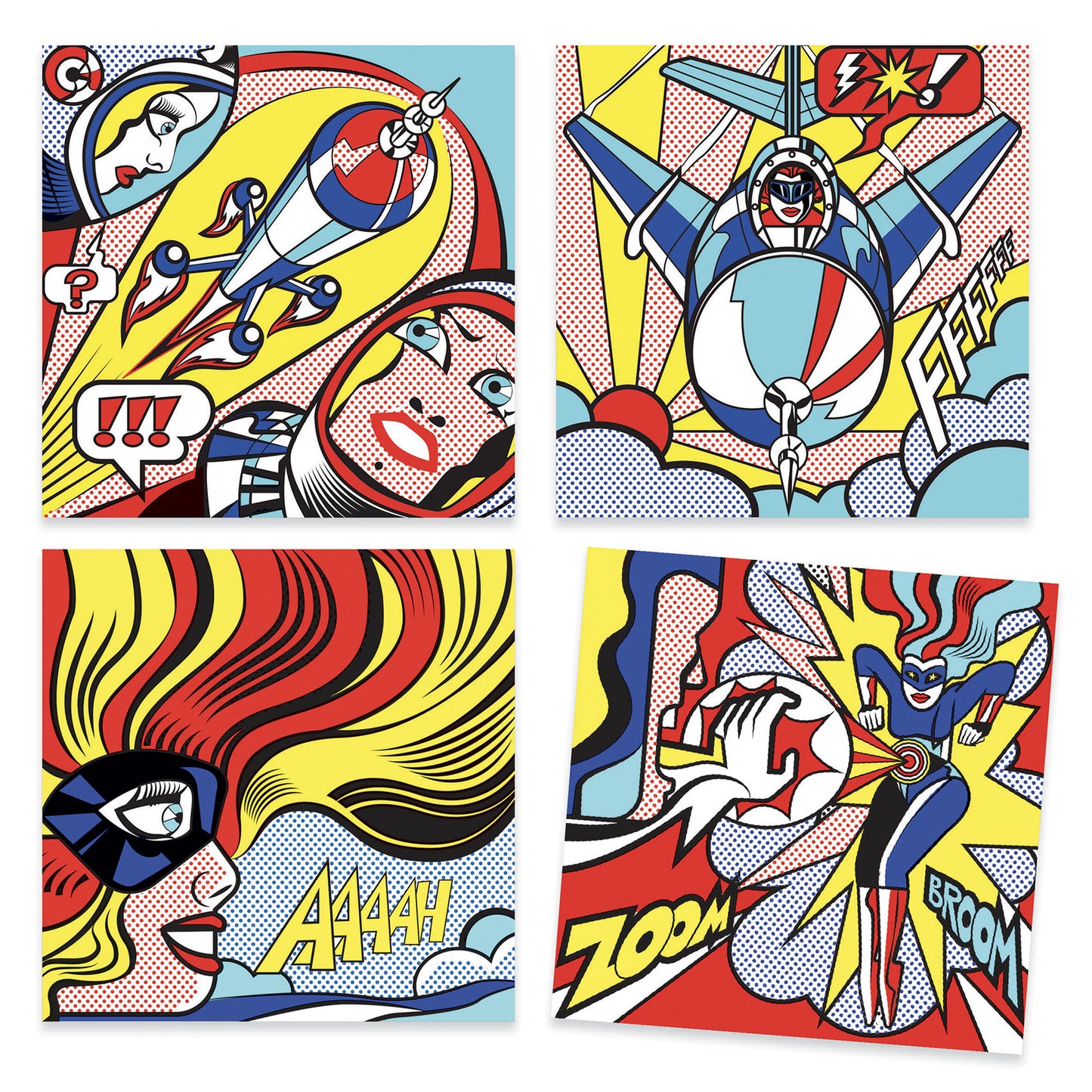 Djeco | Pop Art tekenen - superhelden – Lichtenstein - DJ09376