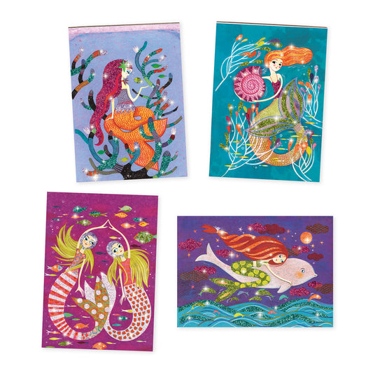 Djeco | Glitter tekeningen - Mermaids Lights - DJ09507