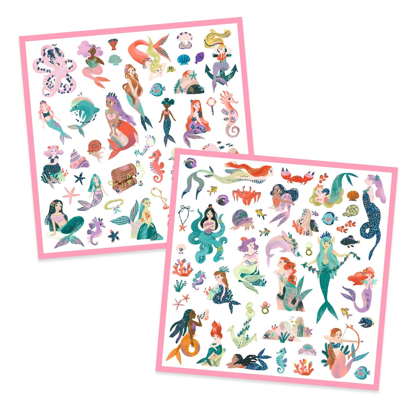 Djeco | Stickers metallic - Glinsterende zeemeerminnen - DJ09553