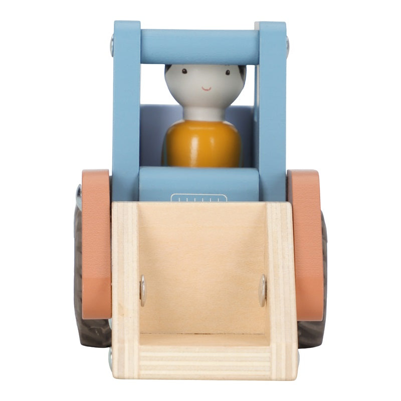 Little Dutch | Houten Bulldozer Blauw FSC