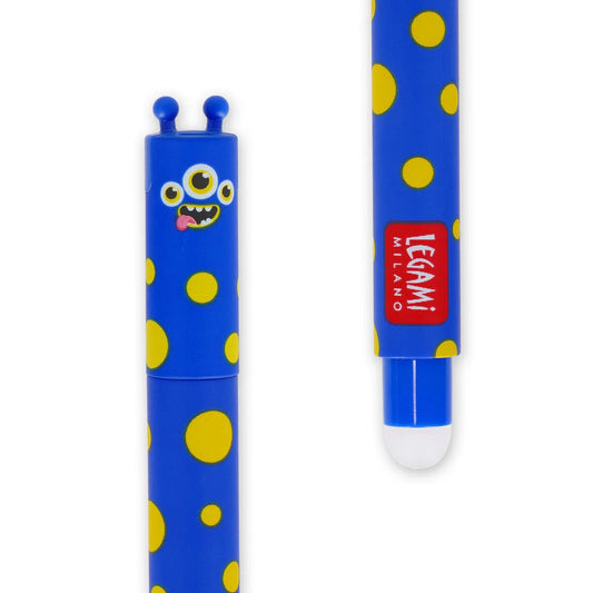 Legami | Uitwisbare Pen Monster – Blauwe Inkt (0.7 mm)
