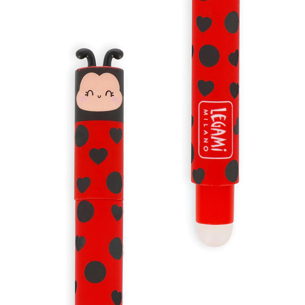 Legami | Uitwisbare Pen Ladybug – Rode Inkt (0.7 mm)