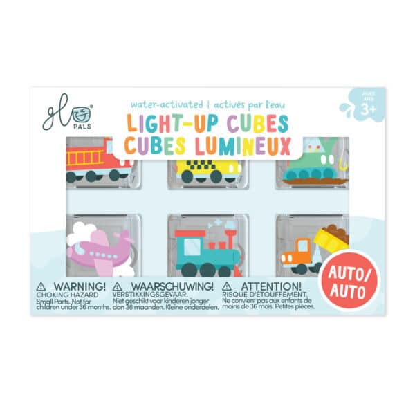 Glo Pals | Light-Up Cubes Auto - 6 stuks