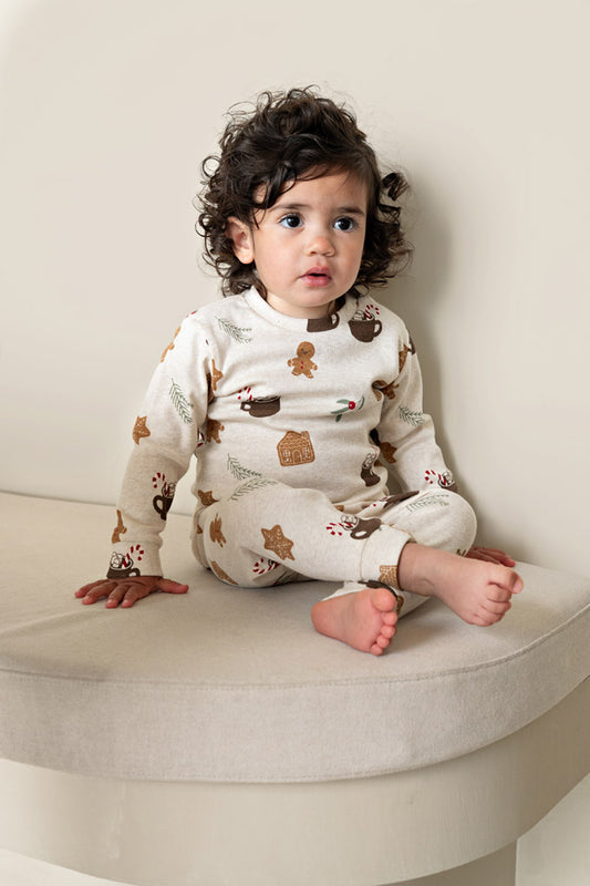 Feetje | Pyjama Cosy Cookie - Offwhite melange