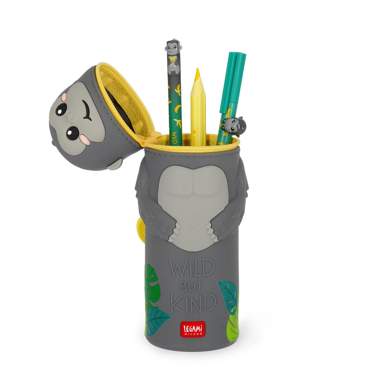 Legami | Kawaii 2-in-1 siliconen etui Gorilla - Wild but Kind