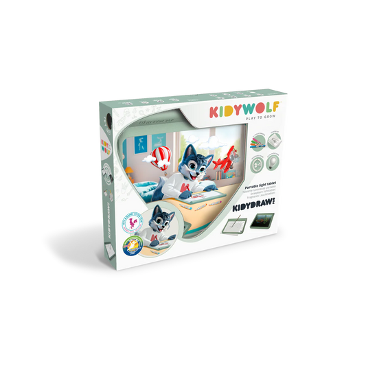 Kidywolf | KIDYDRAW PRO Groen – Verlicht Tekenbord voor Creatieve Kids