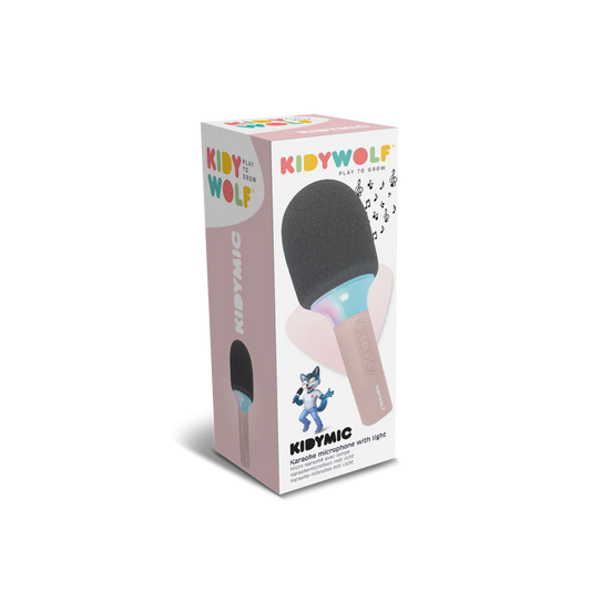 Kidywolf | KIDYMIC Roze – Karaoke Microfoon met Lichteffecten voor Kids