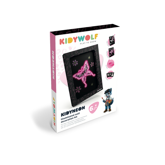 Kidywolf | Kidyneon lichtgevende wanddecoratie - sprookjes