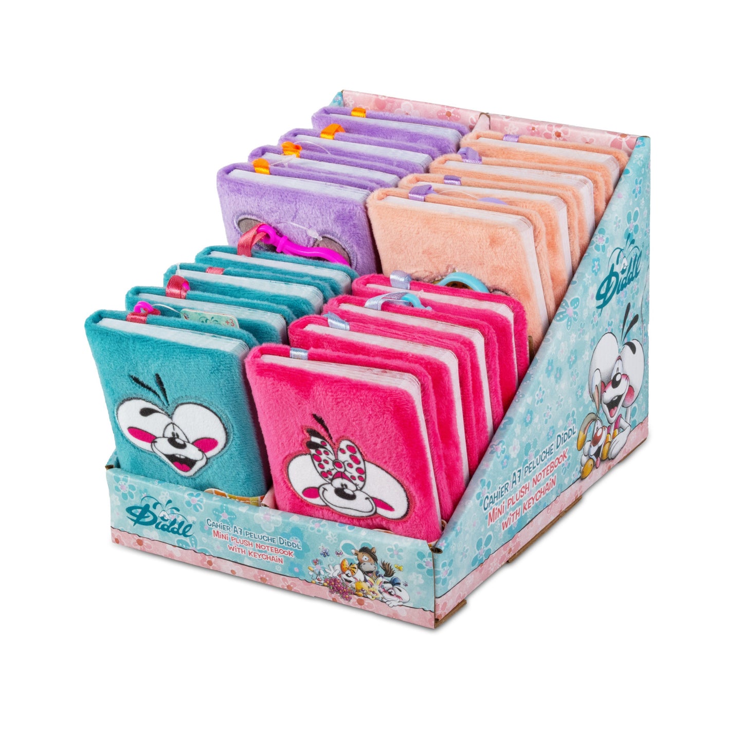 Diddl | Mini Plush Notitieboek A7 met Sleutelhanger