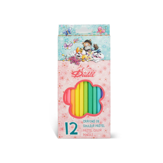 Diddl | Pastel Kleurpotloden Set – 12 Stuks
