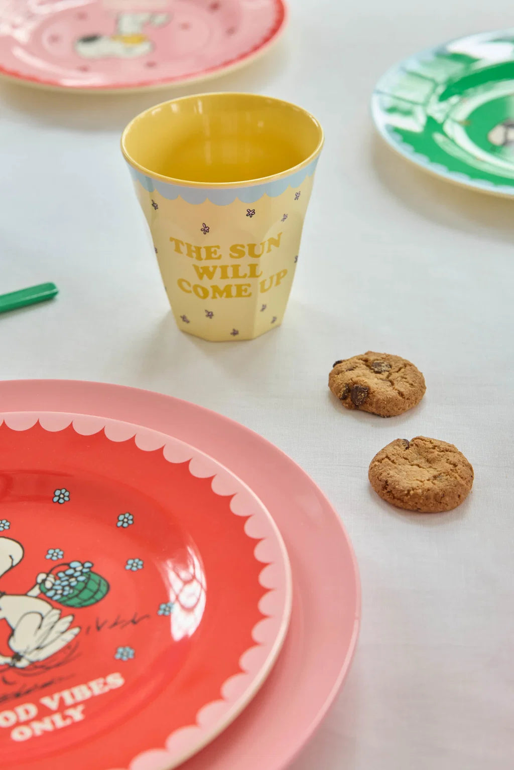 RICE | beker medium snoopy cream