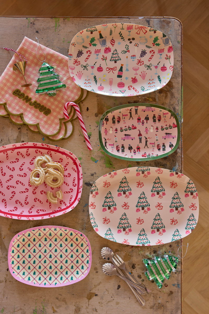 RICE | melamine kerstbord Gifted Tree rechthoekig