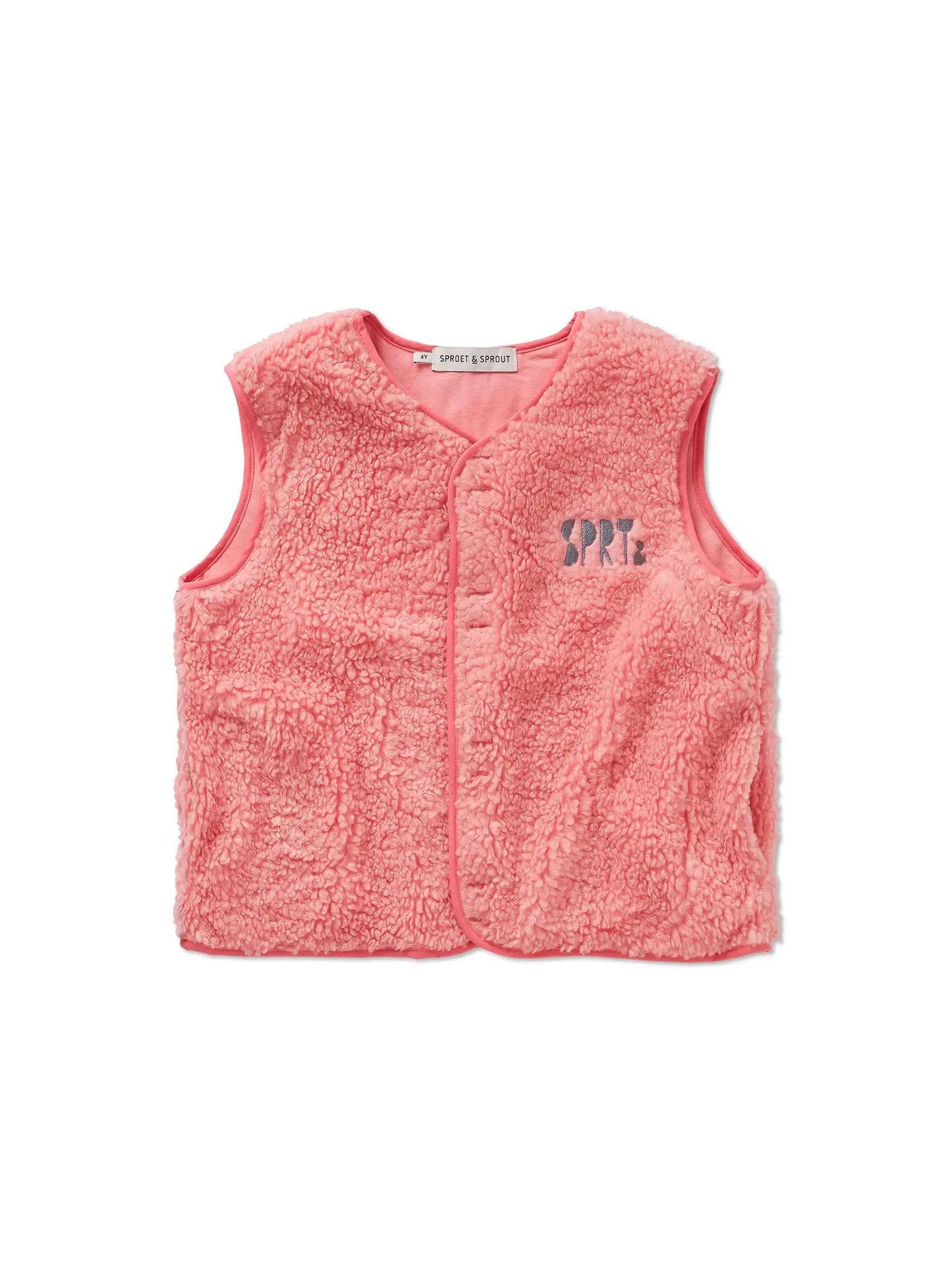 Sproet & Sprout | teddy gilet - roze