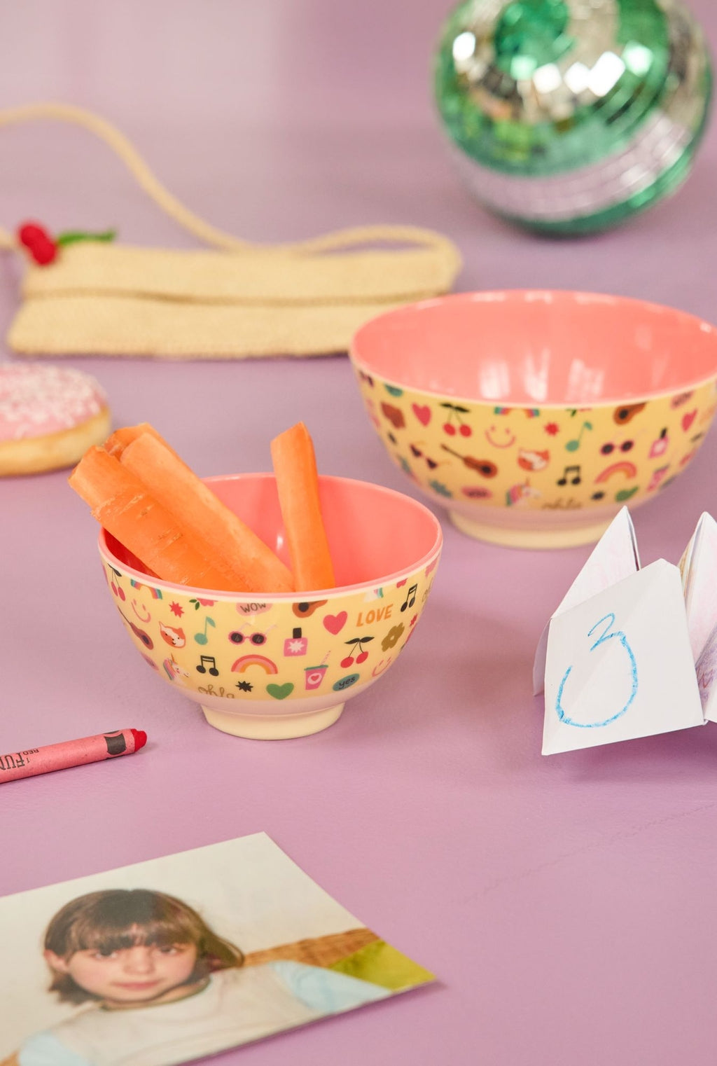 RICE | medium bowl unicorn love print