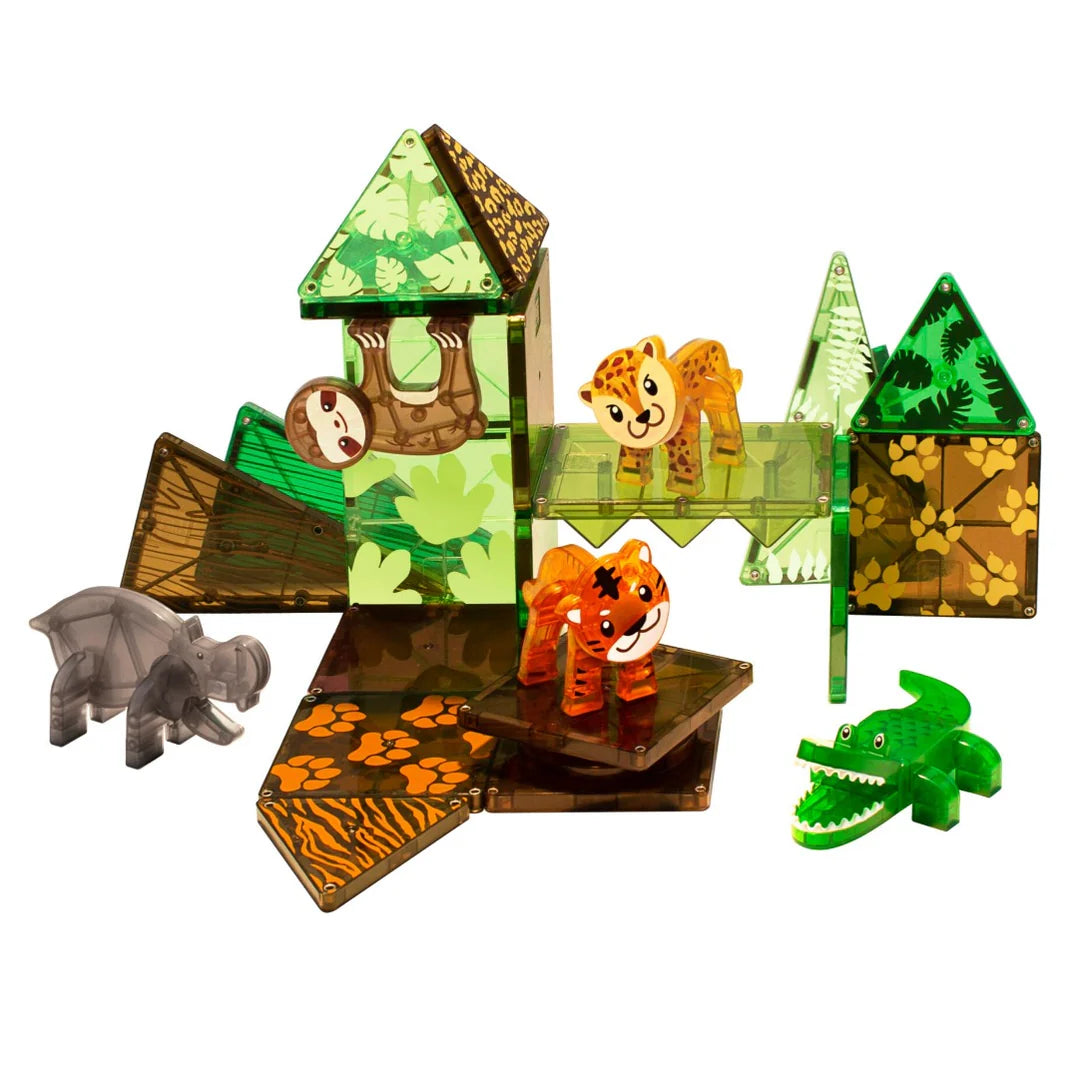Magna-Tiles | Jungle Animals 25 Piece Set