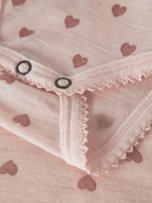 Lil Atelier | Noel Nia Wollen Romper Morganite Hartjes