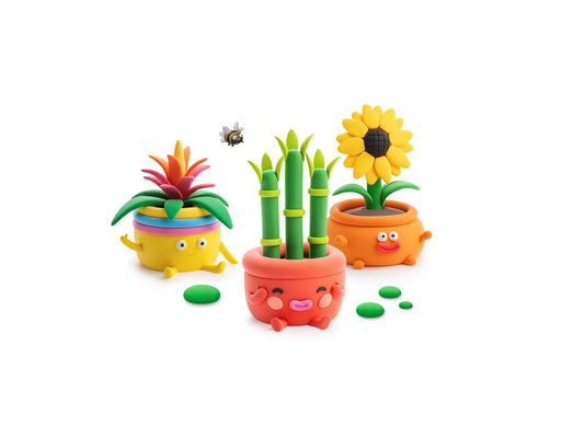 HeyClay | Plant Friends – 15 Cans Klei Set