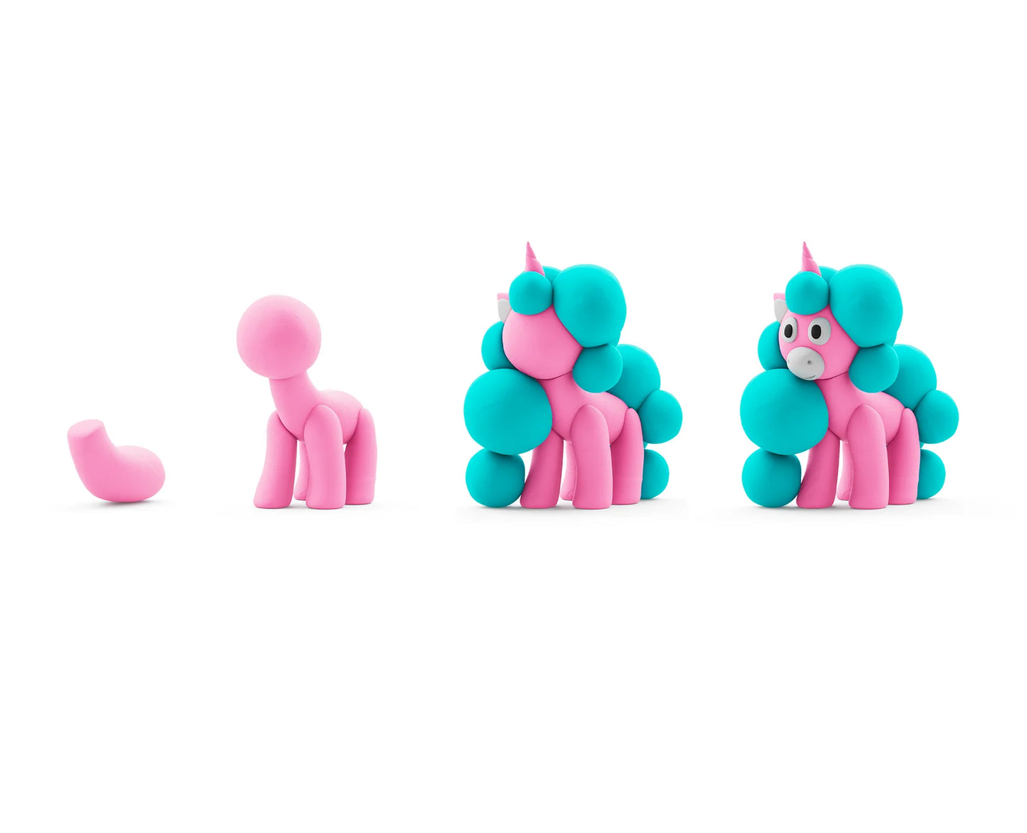 Hey Clay | Cloudy Unicorn – Klei Set Wolken Eenhoorn Maken