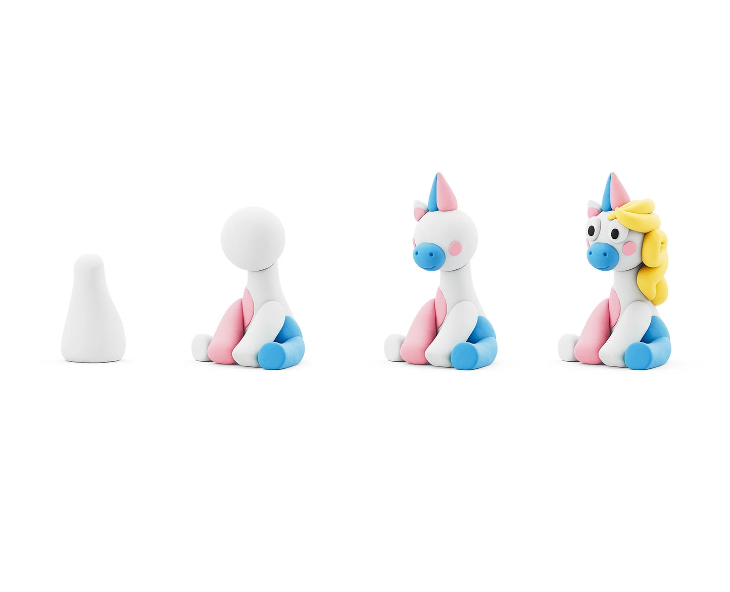 Hey Clay | Lighty Unicorn – Klei Set Magische Eenhoorn Maken