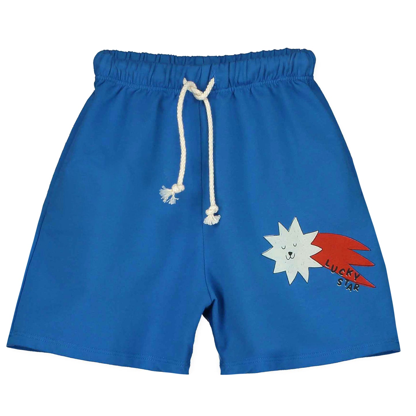 Lötiekids | Bermuda pockets - small lucky star - royal blue