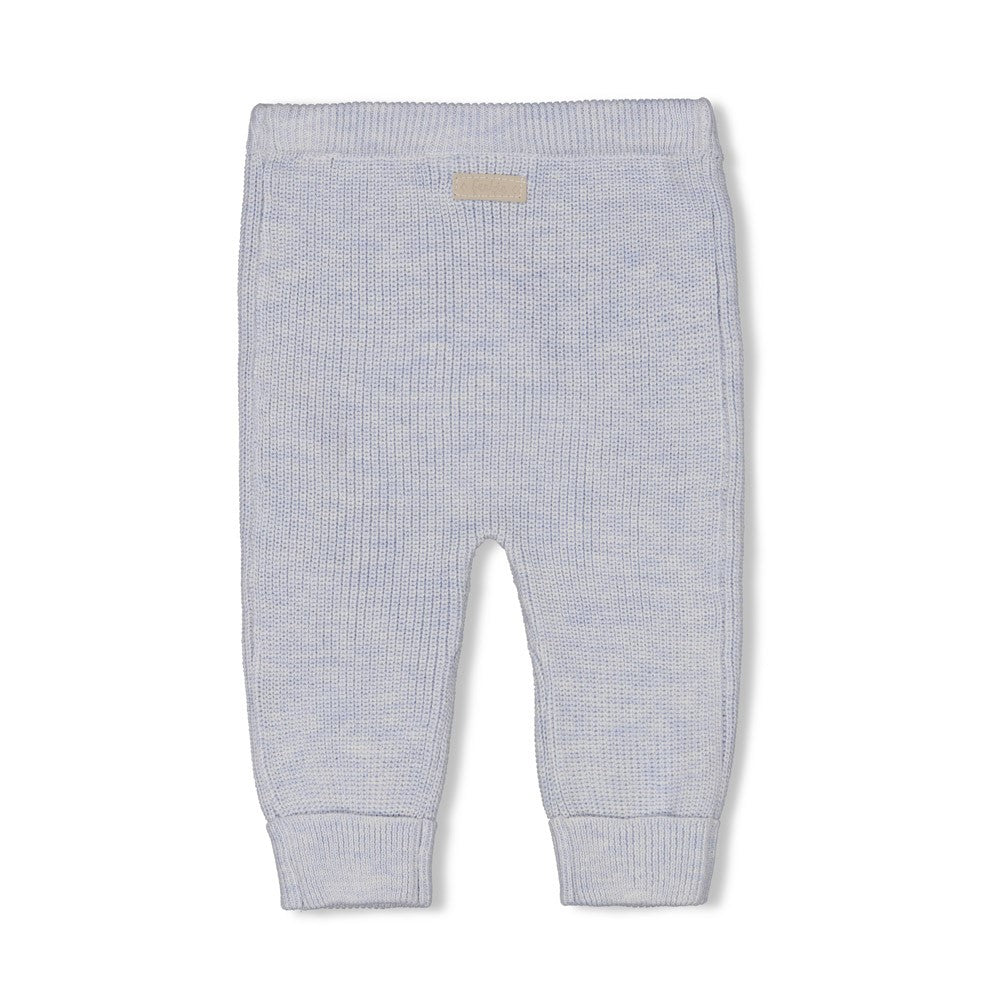 Feetje | broekje gebreid blauw melange - the knits