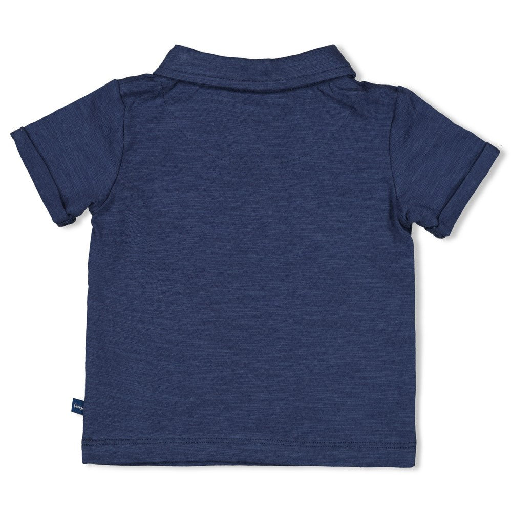 Feetje | Polo donkerblauw - Seaside Happiness