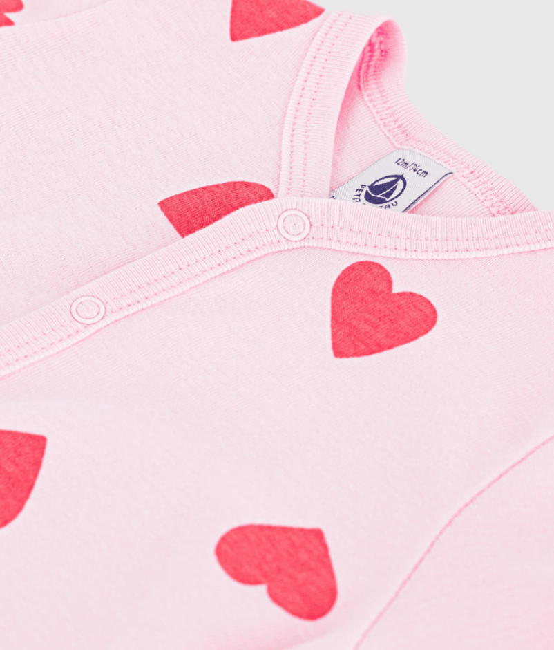 Petit Bateau | kort boxpakje katoen met hartjes