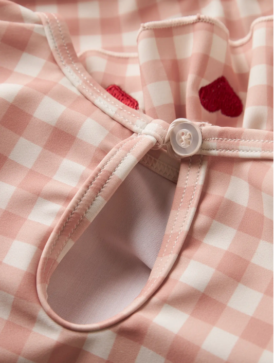 Lil Atelier | Badpak check roze
