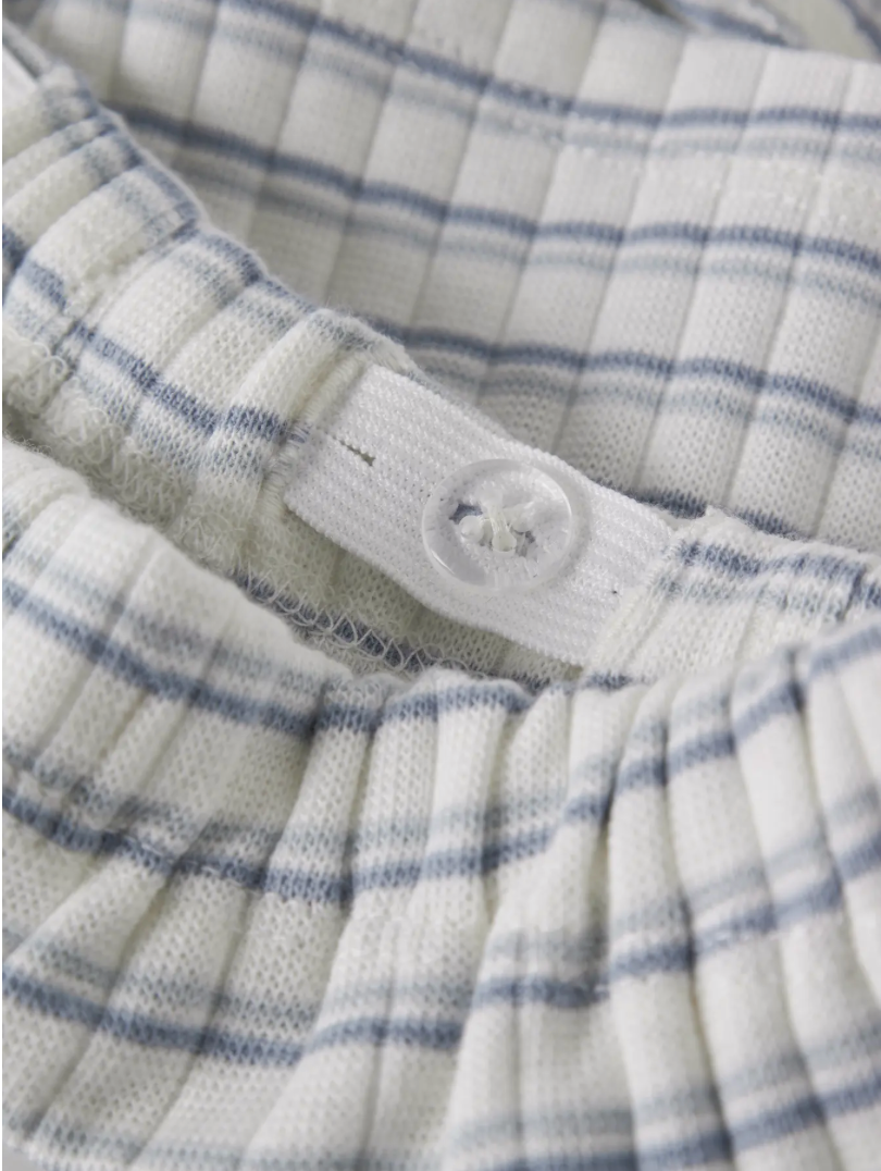 Lil Atelier | Short jongen beige met blauwe ruit