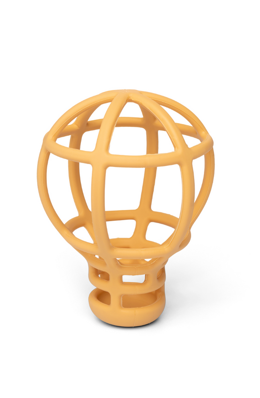 Little L | bijtring luchtballon beige – siliconen babyspeelgoed
