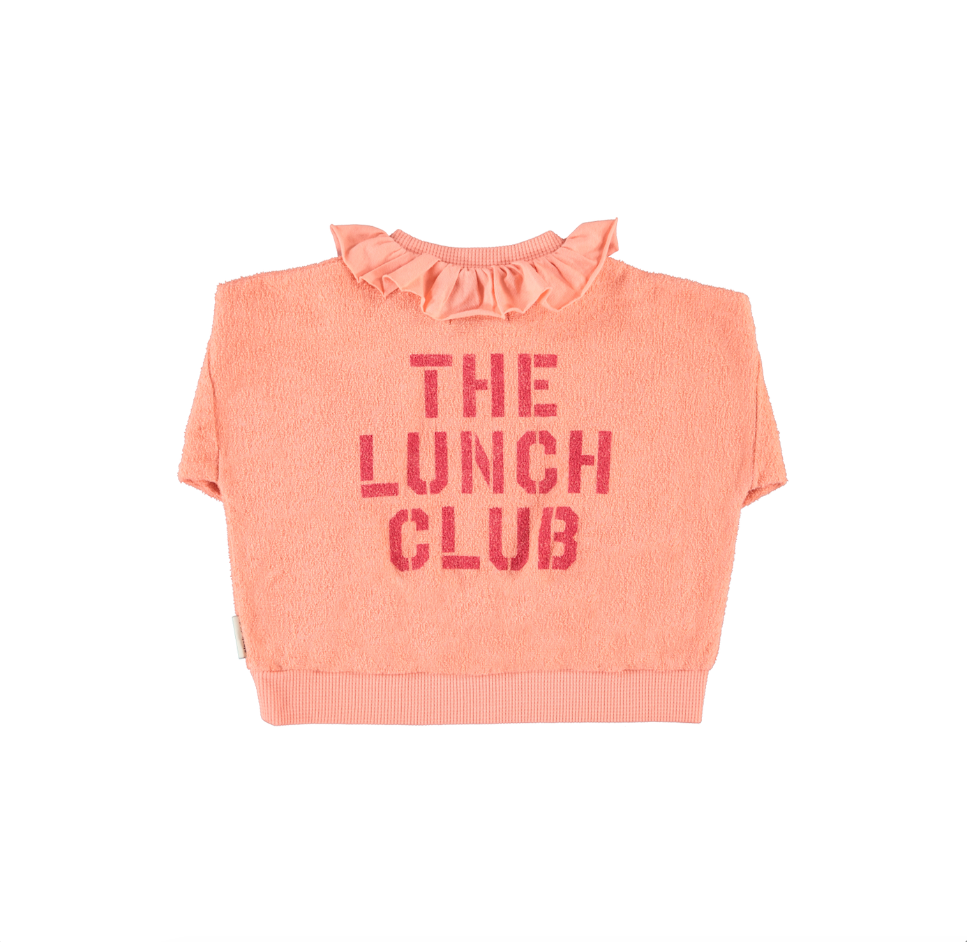 Piupiuchick | Sweater roze met kraag en appelprint