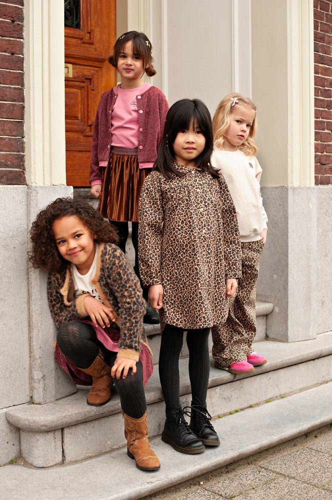 Jubel | Denim jurk met AOP City Chic - Zand