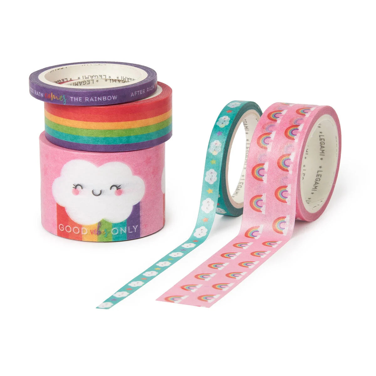 Legami | Washi Tape Set Regenboog – 5 Stuks | Tape By Tape