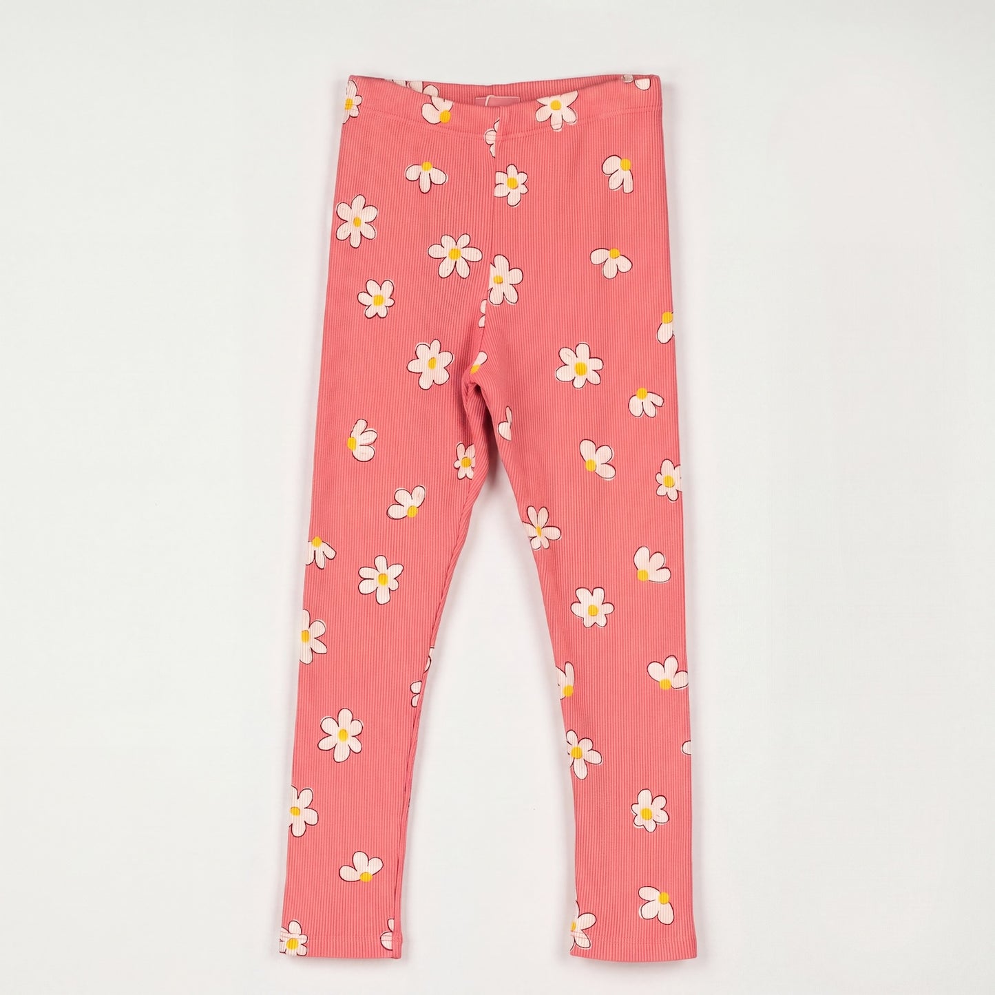 Lötiekids | Daisies rib legging koraal