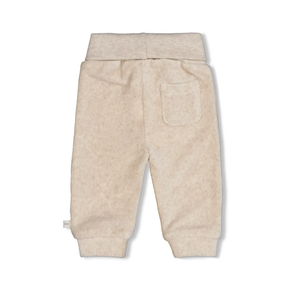 Feetje | Velours rib broekje The Cuddle Company taupe