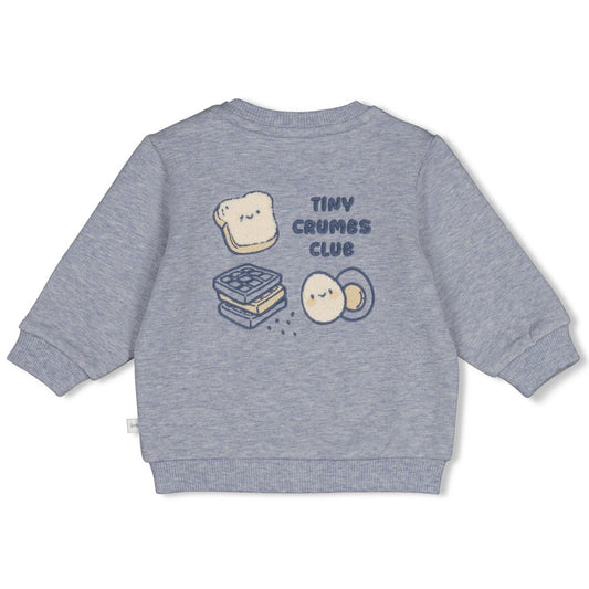 Feetje | Sweater Breakfast Buddy blauw melange